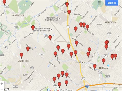 Hatboro And Horsham 2015 Halloween Sex Offender Safety Map Hatboro