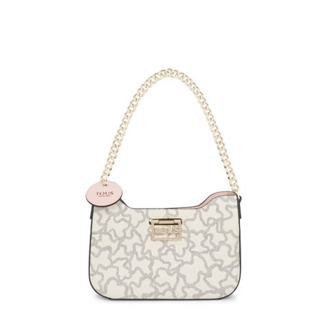 Bolso De Hombro Beige Kaos Legacy TOUS