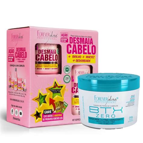 Kit Especial Desmaia Cabelo Forever Liss Com Sache Botox Forever Liss