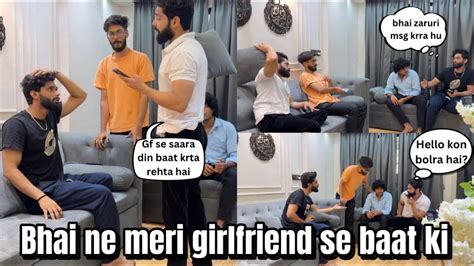 Bhai Ne Girlfriend Ke Saat Mujhe Palad Liya😭 Prank On Brother Abresh