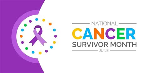 Cancer Survivors Month Background Or Banner Design Template Celebrated