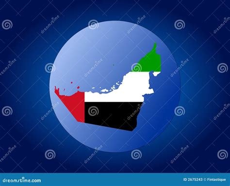 Uae Globe Stock Vector Illustration Of Geography Atlas