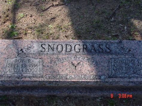 Roy Robert Snodgrass 1916 2002 Find A Grave Memorial