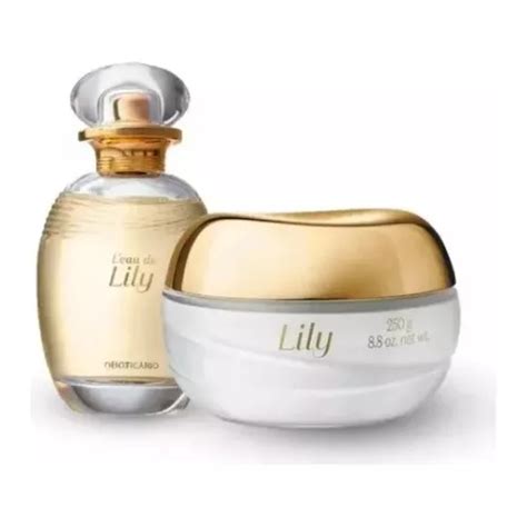 Kit L eau De Lily Colônia Creme Acetinado Dia Dos Namorado