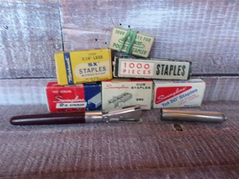 Vintage Duo Fast Pocket Stapler And Staples