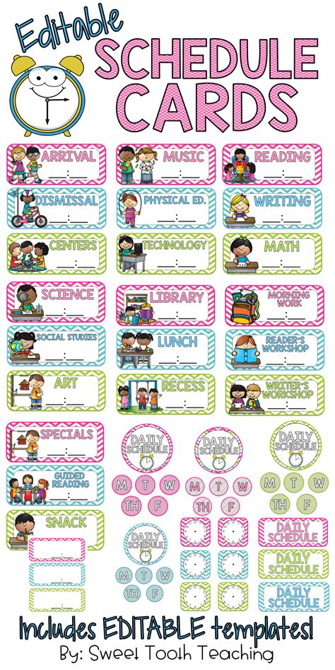 These Schedule Cards Are A Perfect Visual For Your Kiddos To Manage