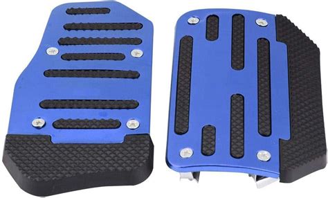 Kimiss Universal Car Brake Pedal And Gas Pedal Covers Aluminum Alloy Non