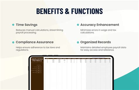 Employee Payroll Template in MS Excel, Google Sheets - Download ...