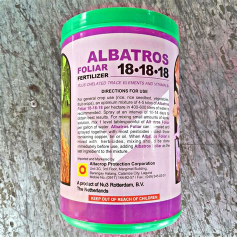 Albatros Foliar Fertilizer Kilo Altacrop Protection Corp