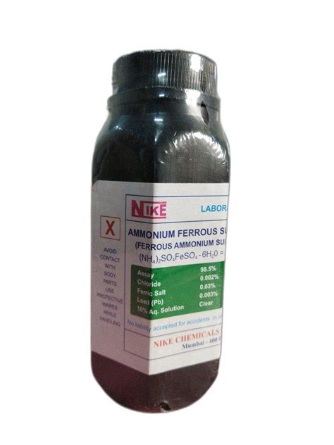 500g Ammonium Ferrous Sulphate Laboratory Reagent Grade At Rs 253 Piece In Erode