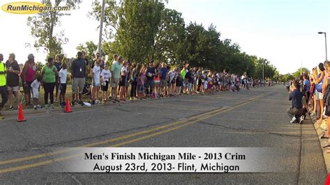 Mens Finish Michigan Mile At The 2013 Crim Festival Of Races Youtube