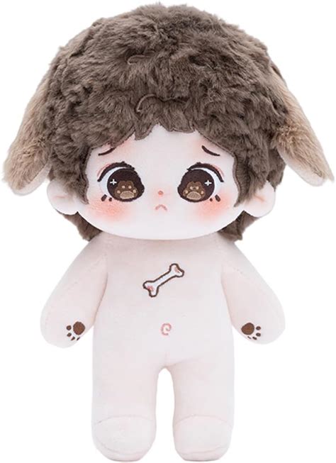 CALEMBOU Plush Doll Cute 20cm Cotton Doll With Jointed Skeleton Anime