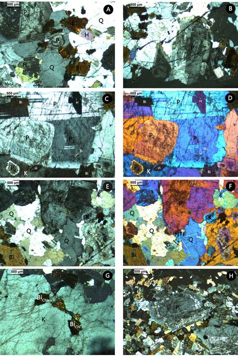 Microscopic Images Of A Simple Twins In Plagioclase And Hornblende