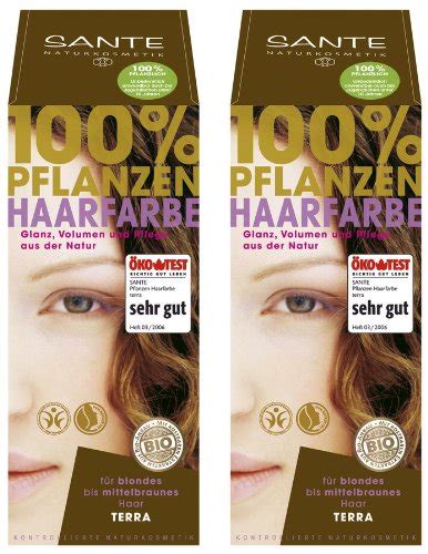 Sante Pflanzenhaarfarbe Haarfarbe Im Doppelpack Terra 2 X 100 G Im Set