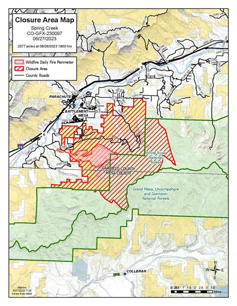 Cowrf Spring Creek Fire Incident Maps Inciweb