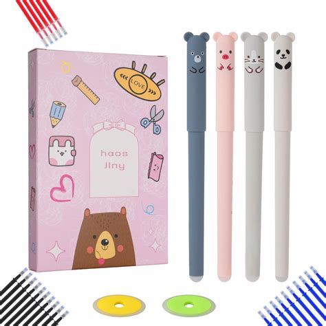 HAOSJINY Cute Erasable Pens Ink Pens Erasable Gel Pens Erasable Pens