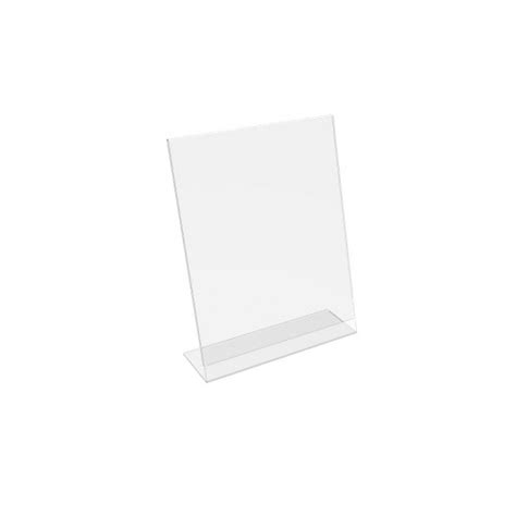 Fixturedisplays® 1pk 85 X 11 Clear Acrylic Sign Holder With Slant Back Design Portrait