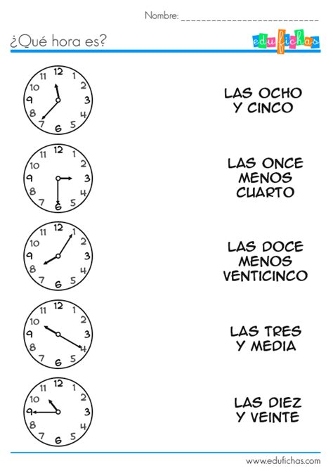 Actividades Para Trabajar El Reloj En Preescolar Online 42 OFF