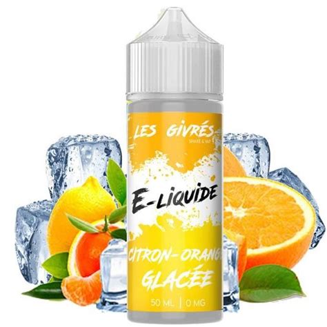 E Liquide Ml Saveur Citron Orange Glac E Les Givr S E Cigarette