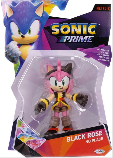 Jakks Netflix Sonic Prime Black Rose No Place 5” Inch Figure Cam Arts