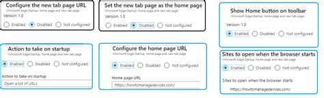 Edge Chromium Home Page Policies Using Intune Administrative Policies