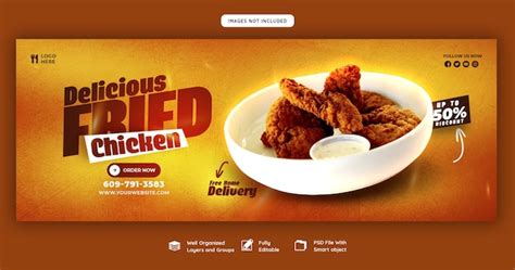 Food Menu And Restaurant Facebook Cover Template