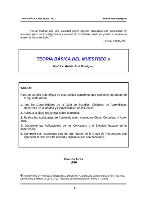 Pdf Teor A B Sica Del Muestreo Ruben Jose Pdf Filereferencial De