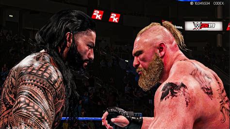 Roman Reigns Vs Brock Lesnar Universal Championship At Day 1 Ppv Wwe