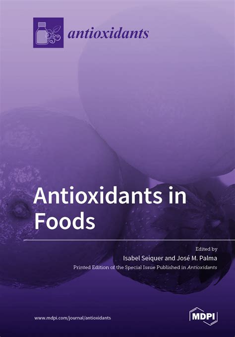 Antioxidants in Foods | MDPI Books