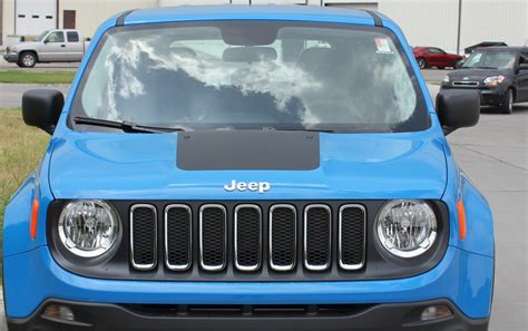 T Hawk 2018 2023 Jeep Cherokee Trailhawk Center Hood Blackout Vinyl