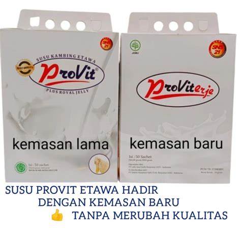 Jual Susu Bubuk Kambing Etawa Provit Proviterje Box Isi Sachet