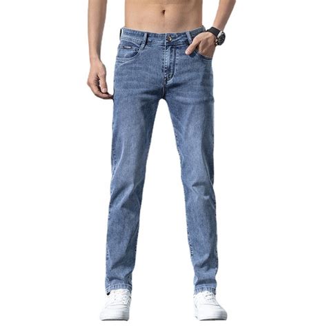 Mens Extreme Motion Straight Fit Tapered Leg Jeans With Different