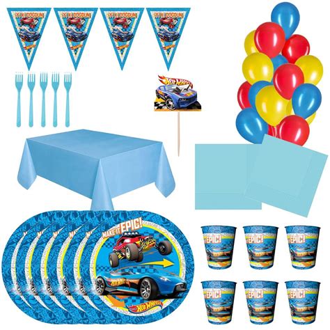 Hot Wheels Temalı Doğum Günü Parti Seti Kişilik