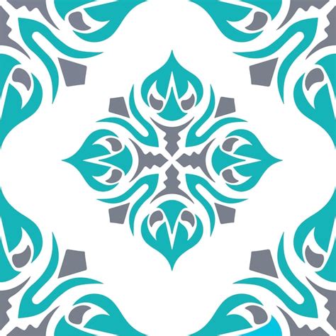 Un azulejo azul y blanco con un diseño que dice alhambra Vector