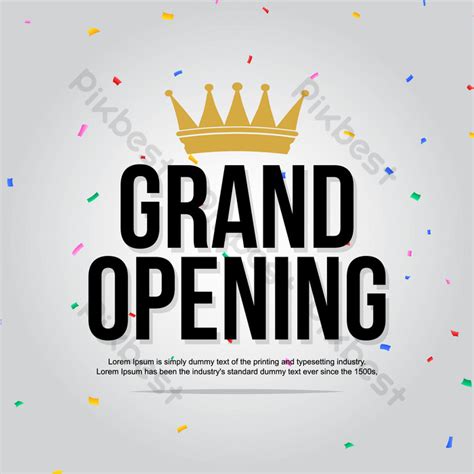 Grand Opening Post Design Template Eps Free Download Pikbest