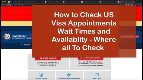 How To Check Us Visa Appointments Availability Wait Times India