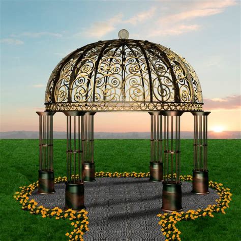 Wrought iron decorative gazebo Archives » Wrought Iron Concept