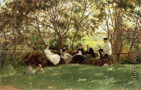 The Turf Bench 1876 By Ilya Efimovich Efimovich Repin MyStudios