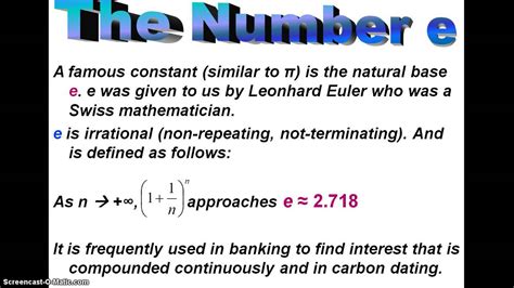 Euler's Number