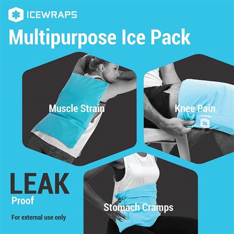 Buy Icewraps Cold Therapy Clay Pack With Cover Oversized 12”x21