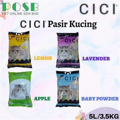 Cici Premium Pasir Kucing 5l Cat Litter 5l Pasir Kucing 5l 3kg