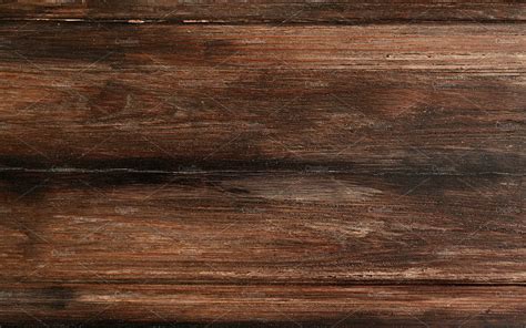 Dark Rustic Wood Floor Mat