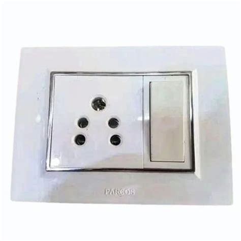 A Parcos One Way Modular Switch Pin Socket Combination Plastic At