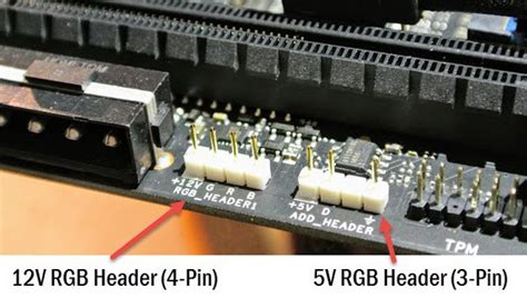 [SOLVED] - Is every 4 pin connection on the motherboard a RGB Header? | Tom's Hardware Forum