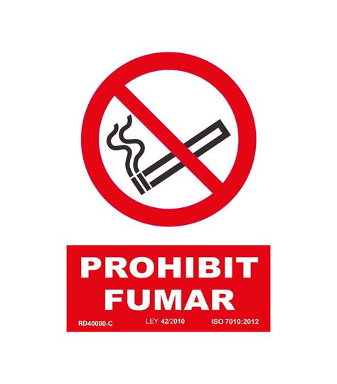 Se Al En Catal N Prohibit Fumar En Tintas Uv Pvc X Mm Sekureco