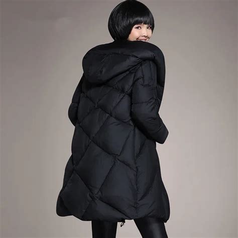 Plus Size 4xl 5xl Winter Coats Women 2016 Hooded Medium Long Womens Down Jackets Oversized Thick