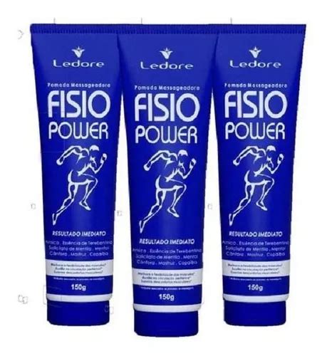 Kit Ledore Fisio Power De 150 G Con 3 Pomadas De Masaje MercadoLibre