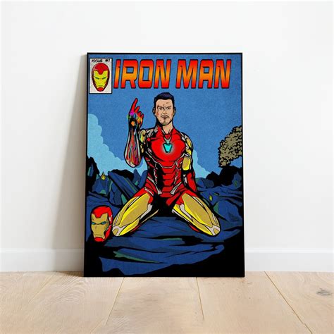 POSTER Iron Man Poster, Iron Man Art, Avengers Poster, End Game Print ...