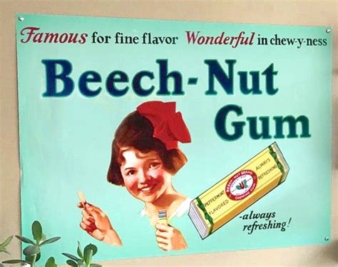 Poster Beech Nut Gum Vintage Art