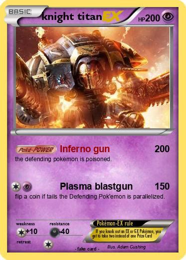 Pokémon Knight Titan 1 1 Inferno Gun My Pokemon Card